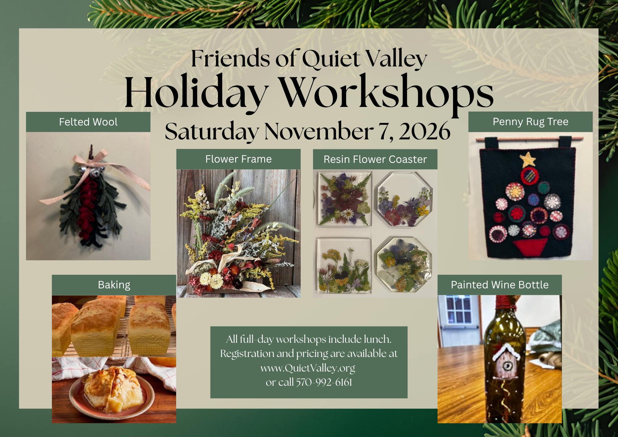 Friends of Quiet Valley Annual Holiday Workshop